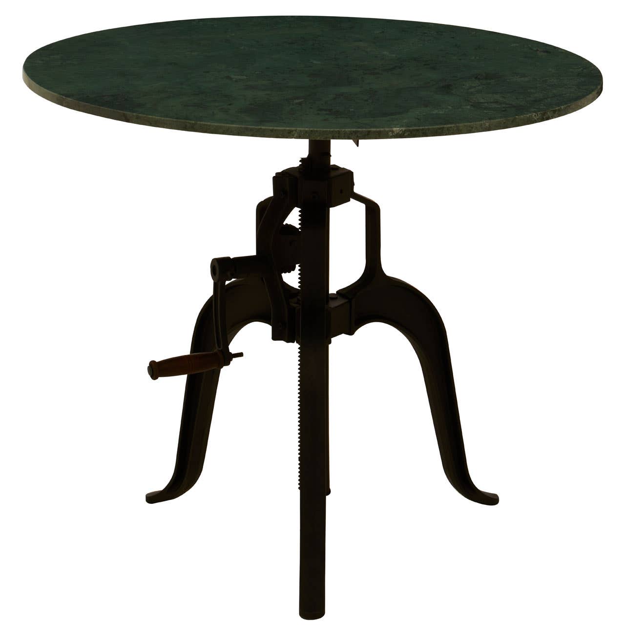 Noosa & Co. Living Vasco Three Leg Small Green Marble Iron Table House of Isabella UK