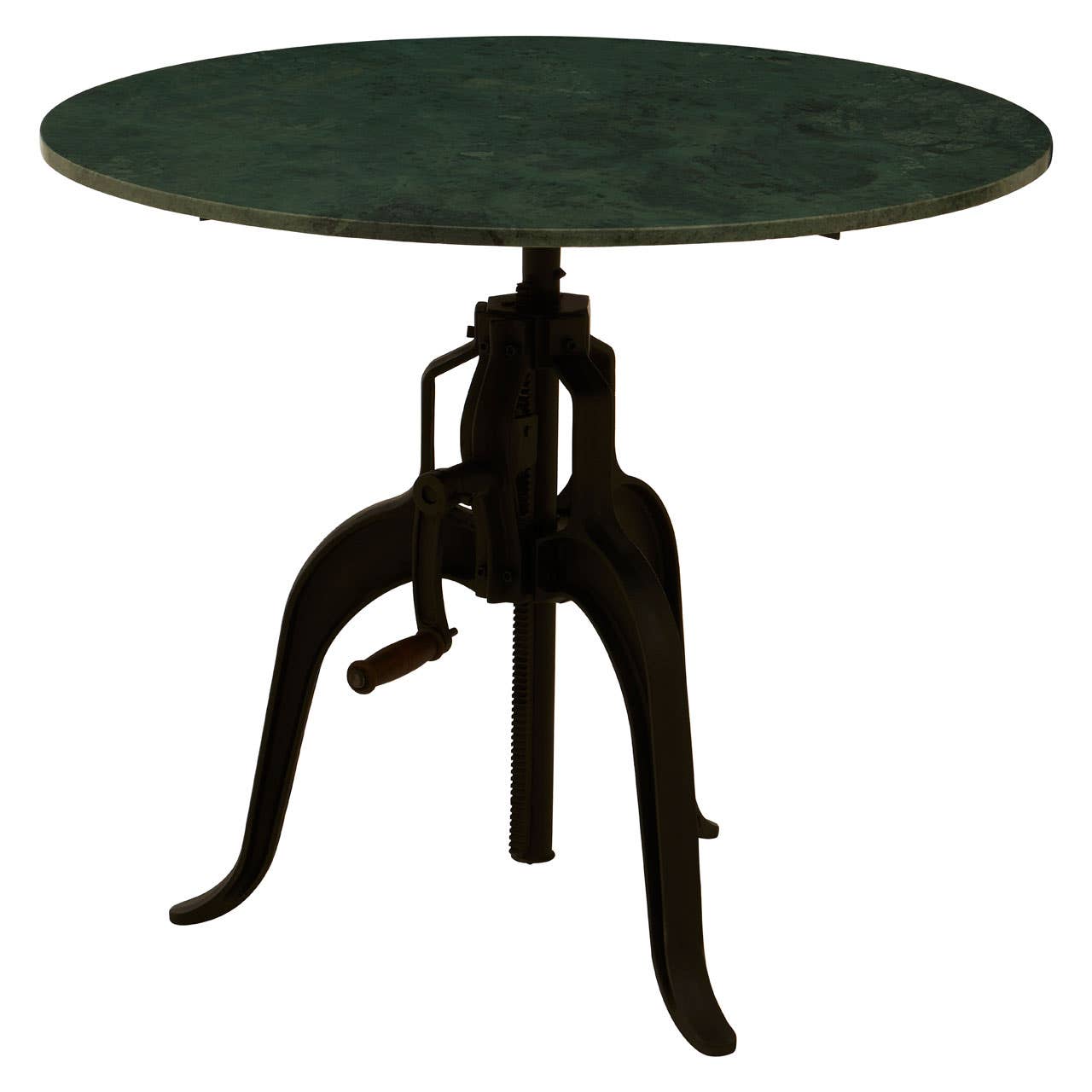 Noosa & Co. Living Vasco Three Leg Small Green Marble Iron Table House of Isabella UK