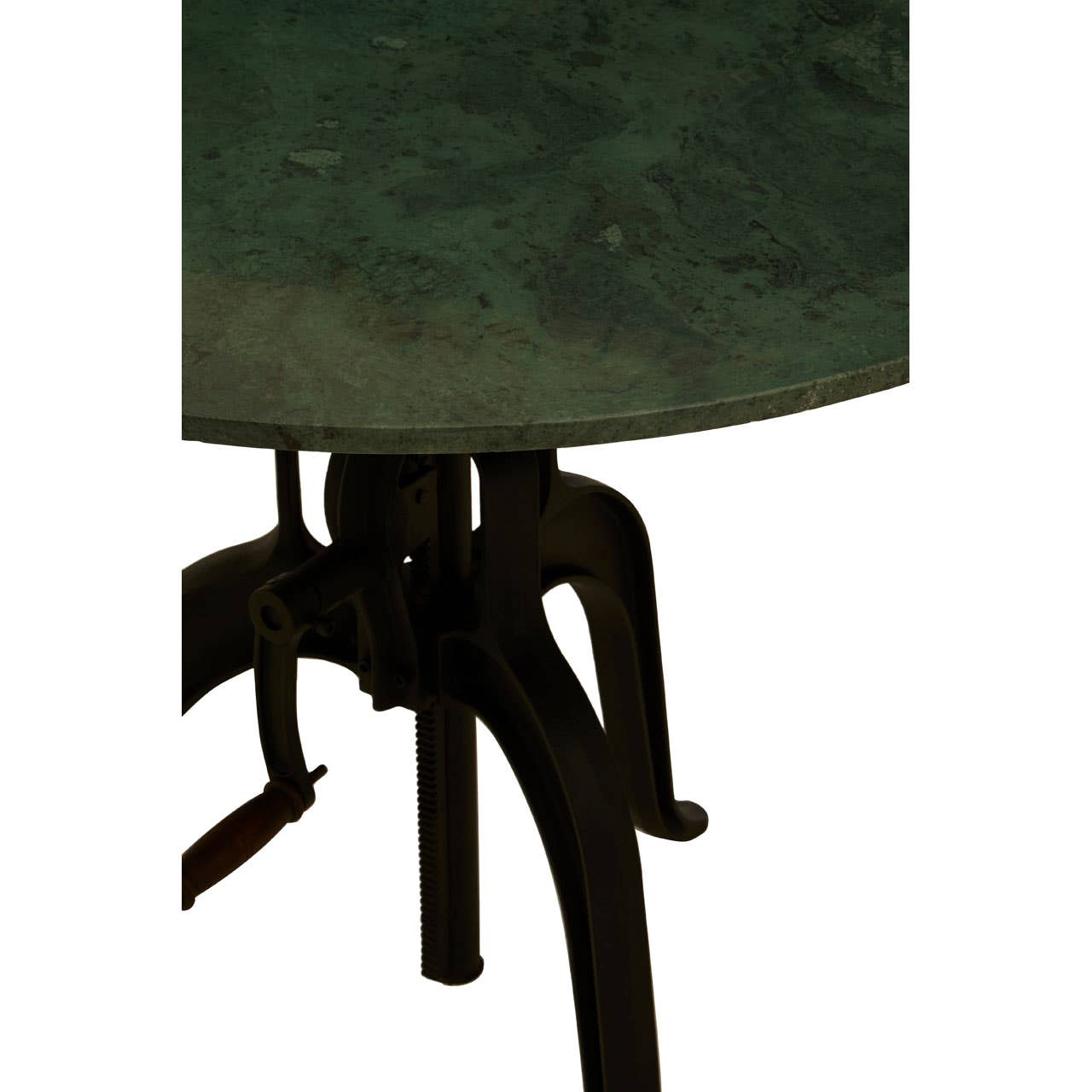 Noosa & Co. Living Vasco Three Leg Small Green Marble Iron Table House of Isabella UK