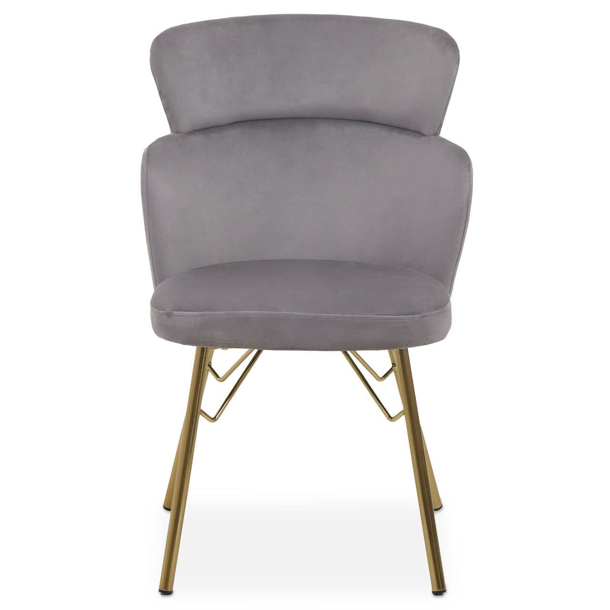 Veneto Grey Velvet Chair.