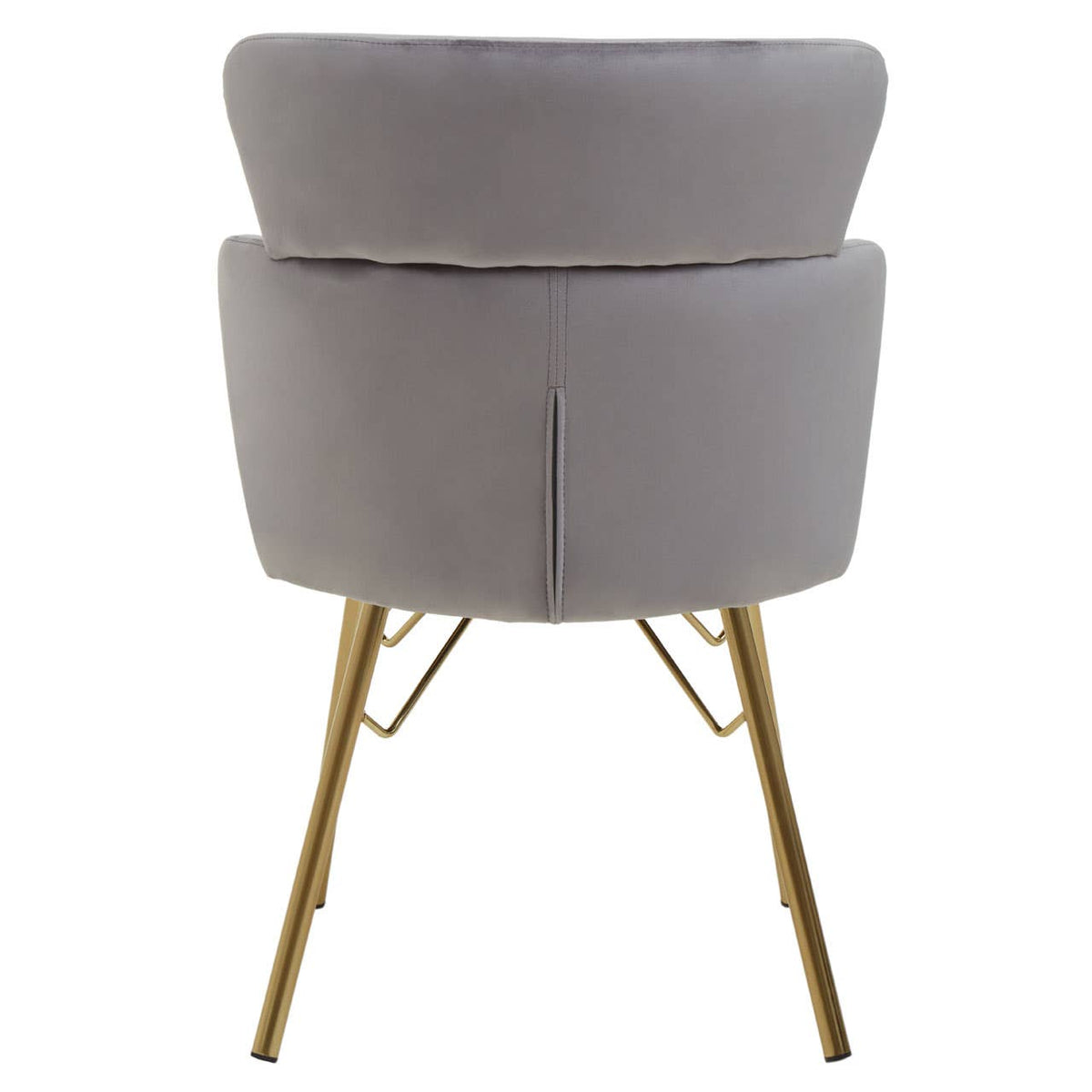 Veneto Grey Velvet Chair.