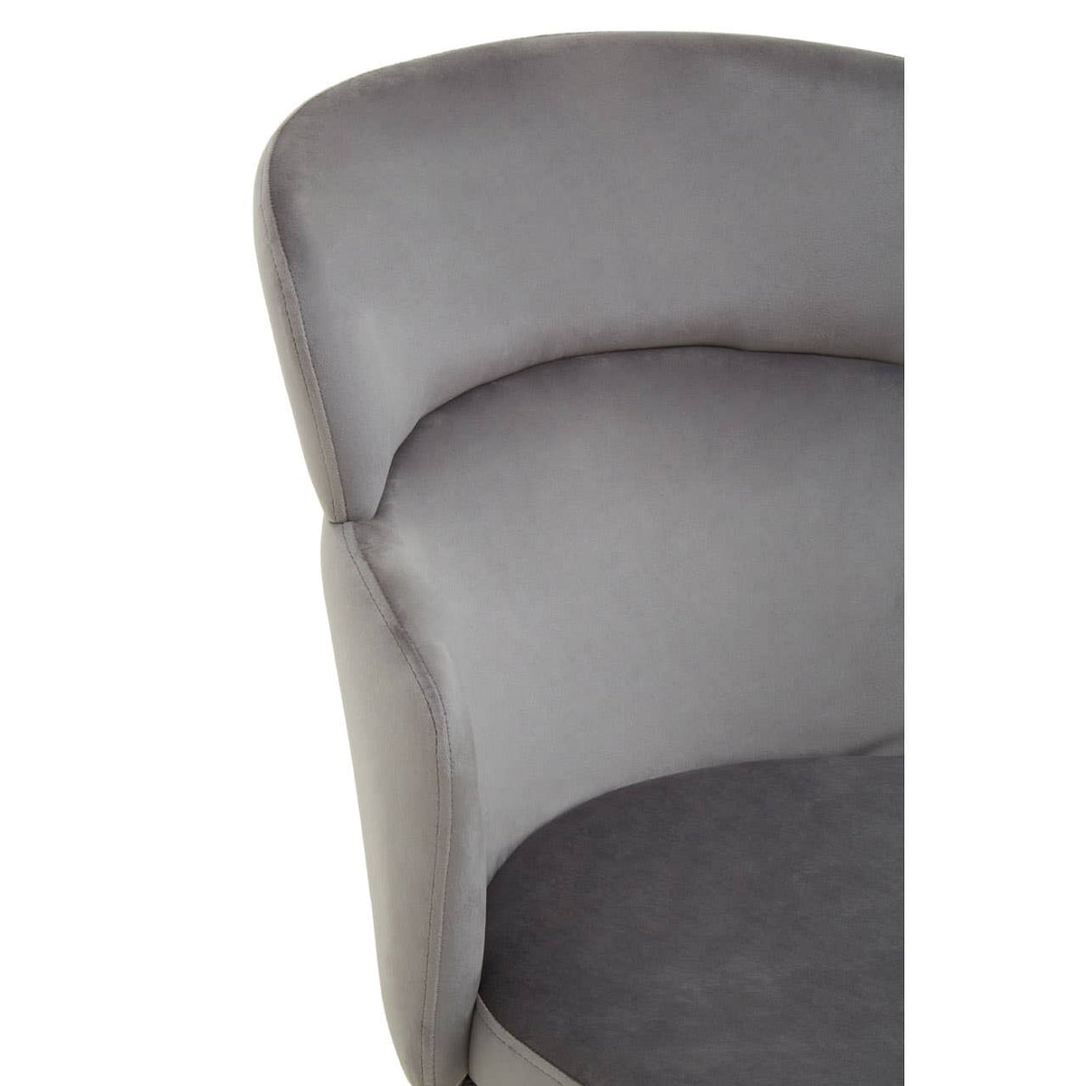 Veneto Grey Velvet Chair.