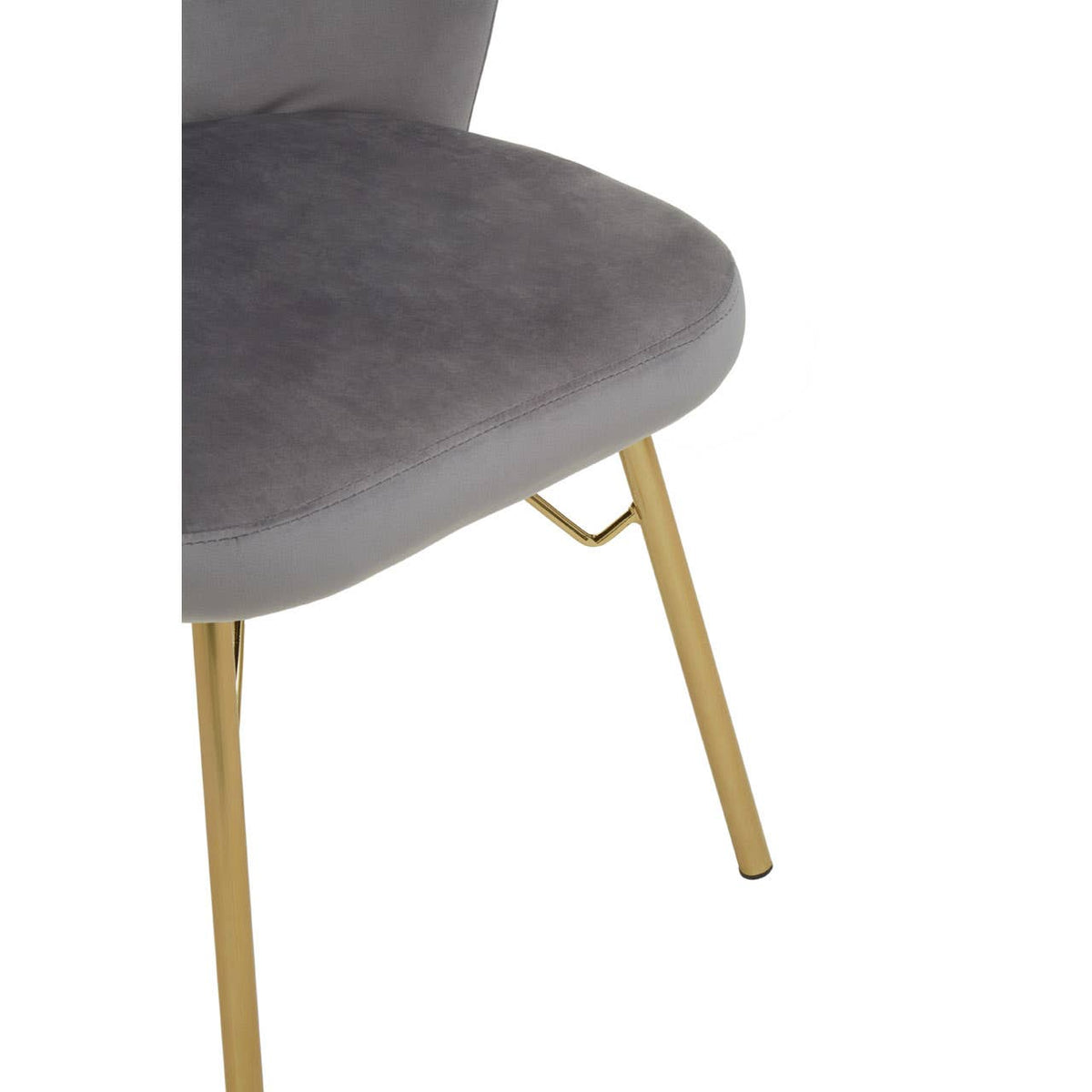 Veneto Grey Velvet Chair.