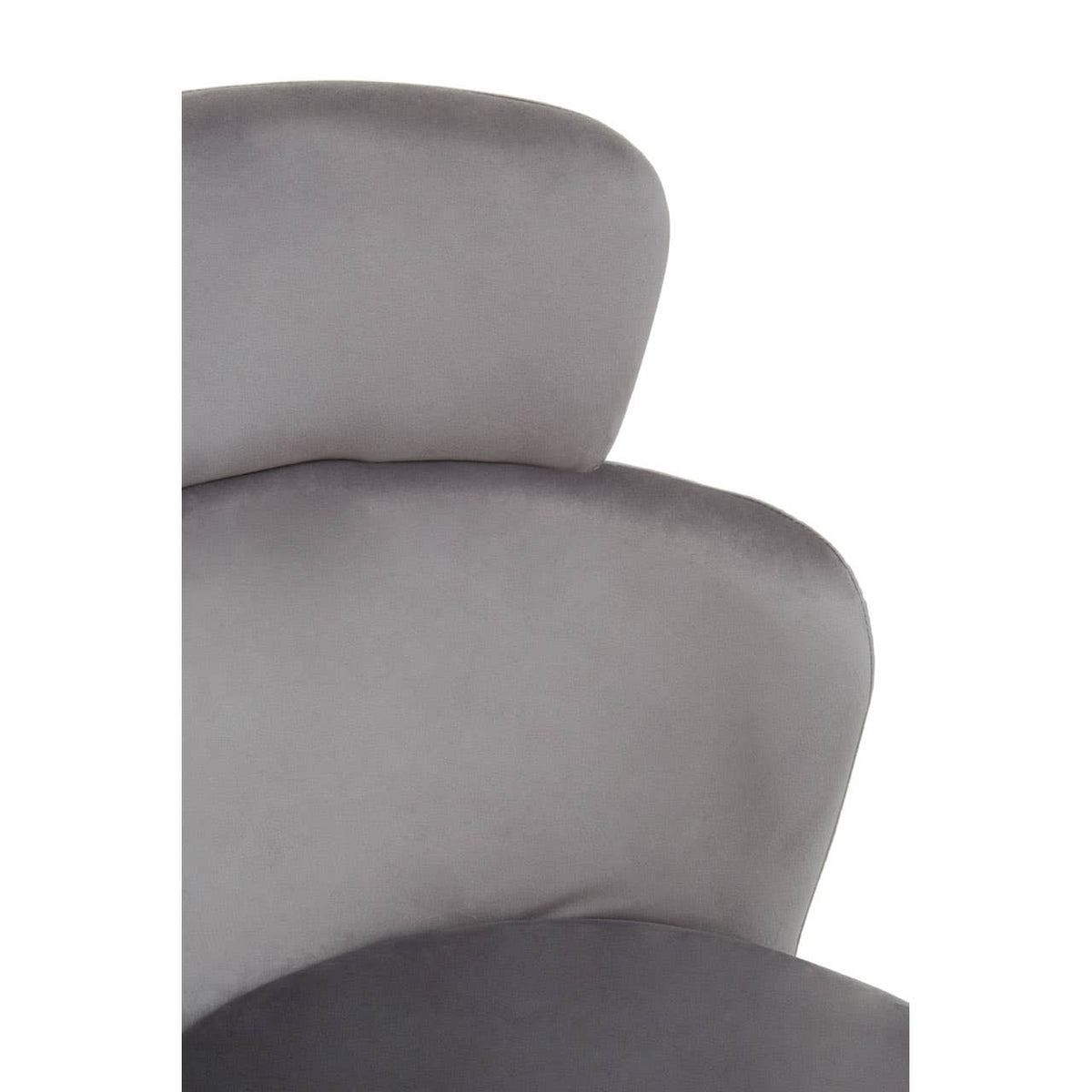 Veneto Grey Velvet Chair.