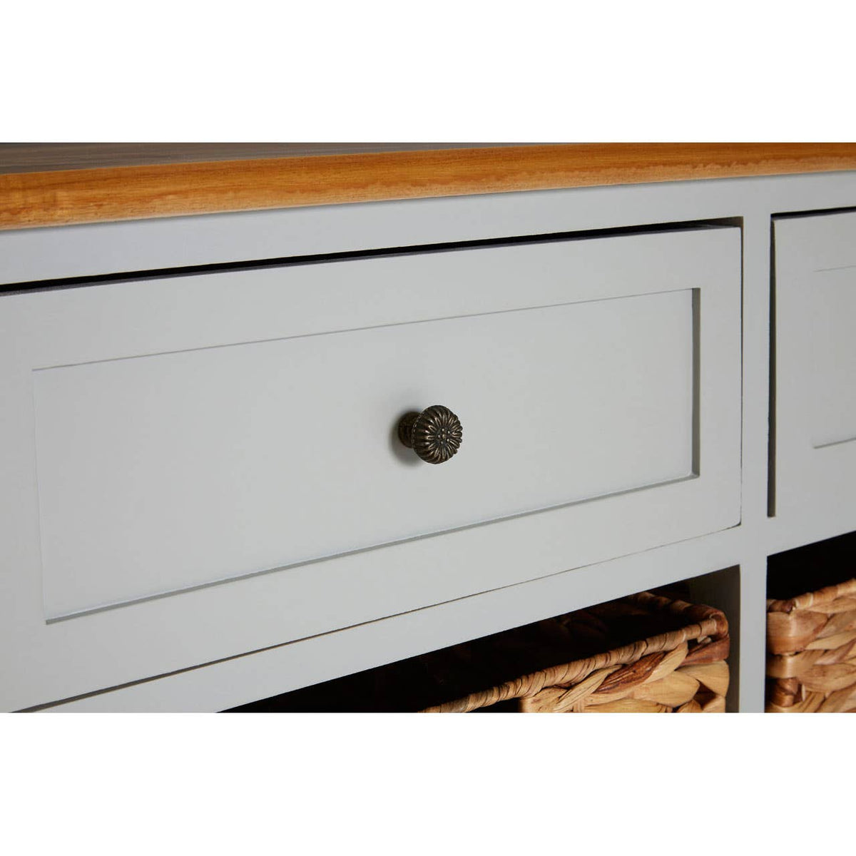 Vermont Two Drawers Four Baskets Cabinet.