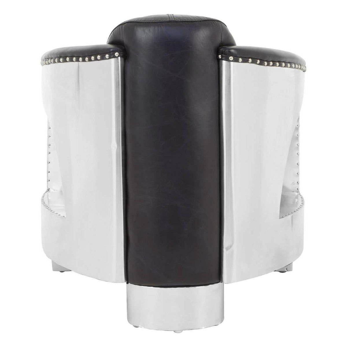 Victor Black Leather Sofa Chair.