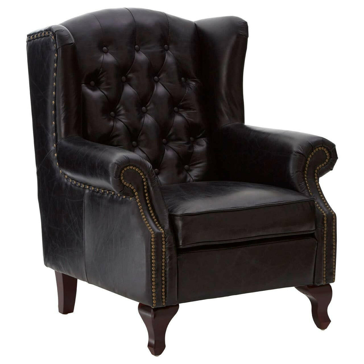 Victor Black Scroll Armchair.