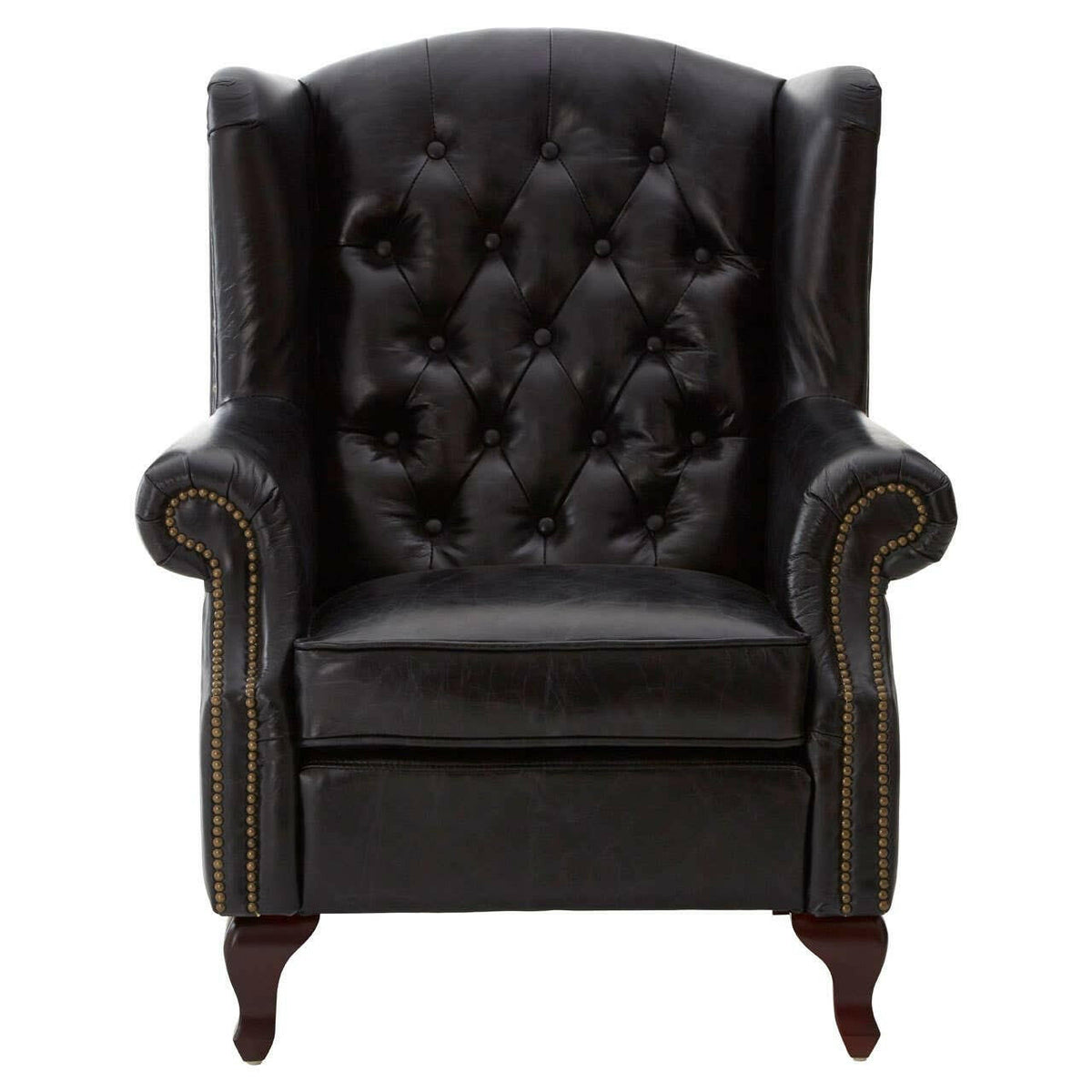 Victor Black Scroll Armchair.