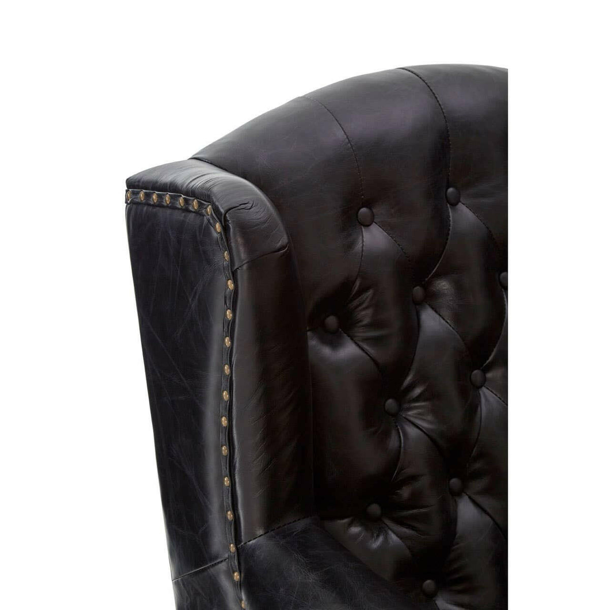 Victor Black Scroll Armchair.