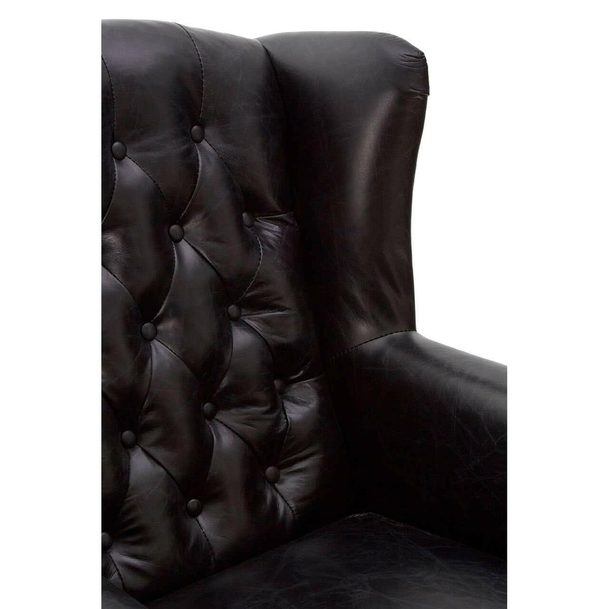 Victor Black Scroll Armchair.