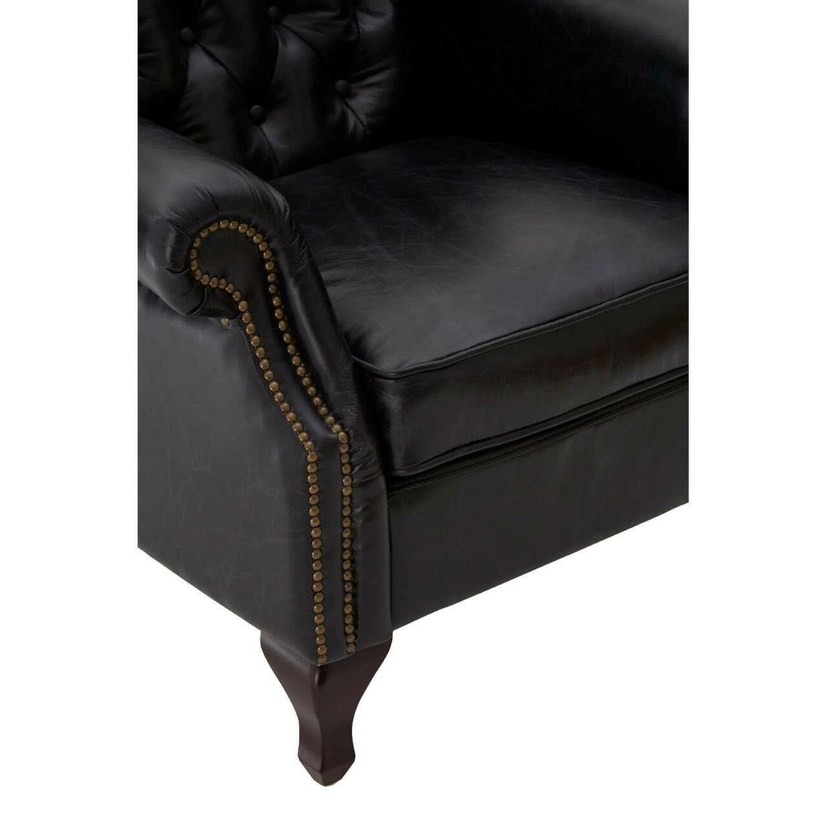 Victor Black Scroll Armchair.