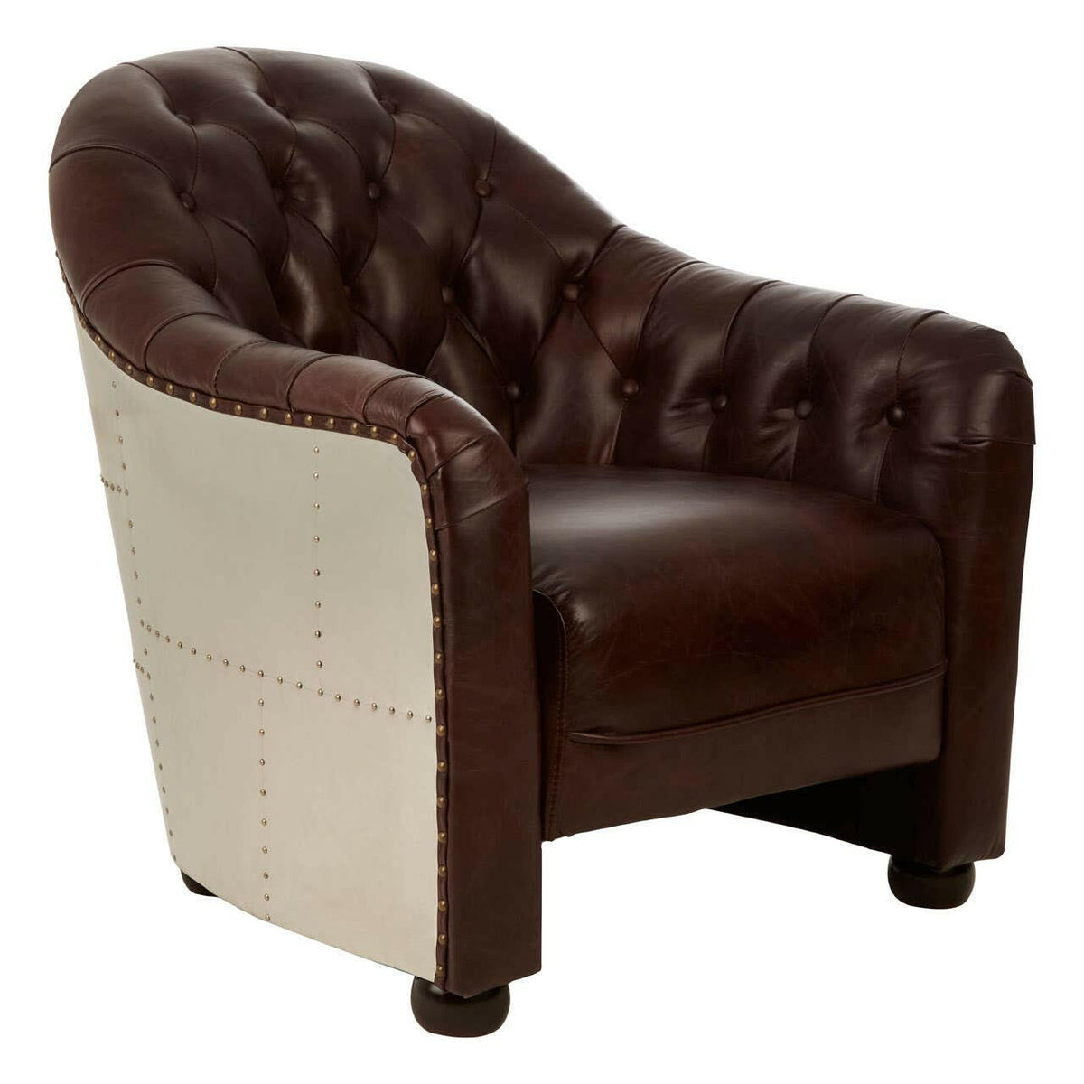 Victor Classic Armchair With Buttoned Back.