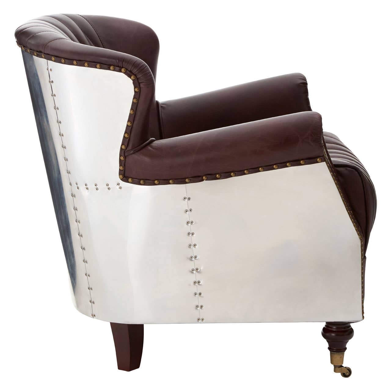 Noosa & Co. Living Victor Coffee Leather Armchair House of Isabella UK