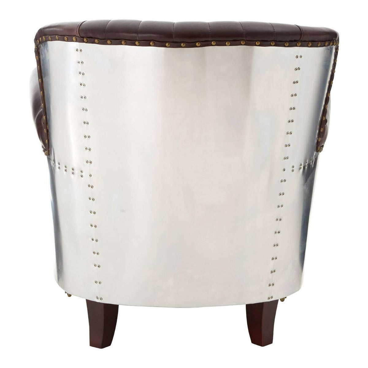 Victor Coffee Leather Armchair.