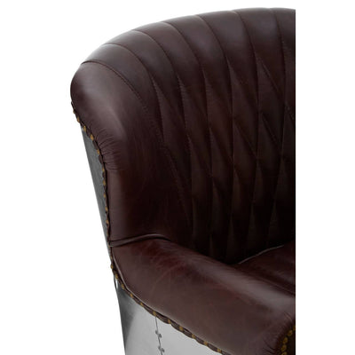 Noosa & Co. Living Victor Coffee Leather Armchair House of Isabella UK