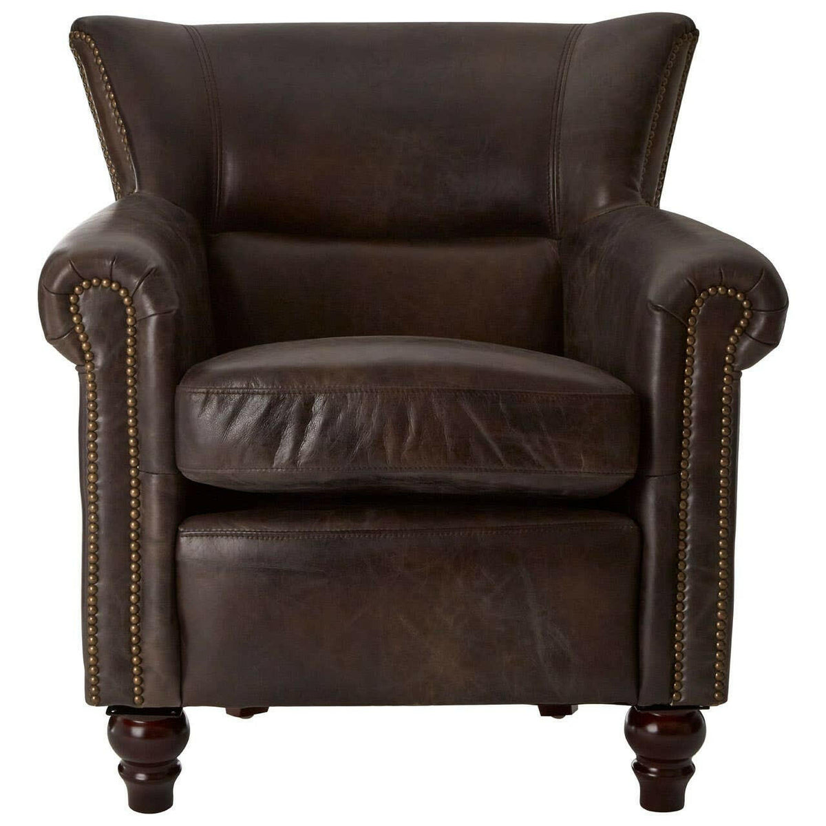Victor Dark Grey Scroll Armchair.