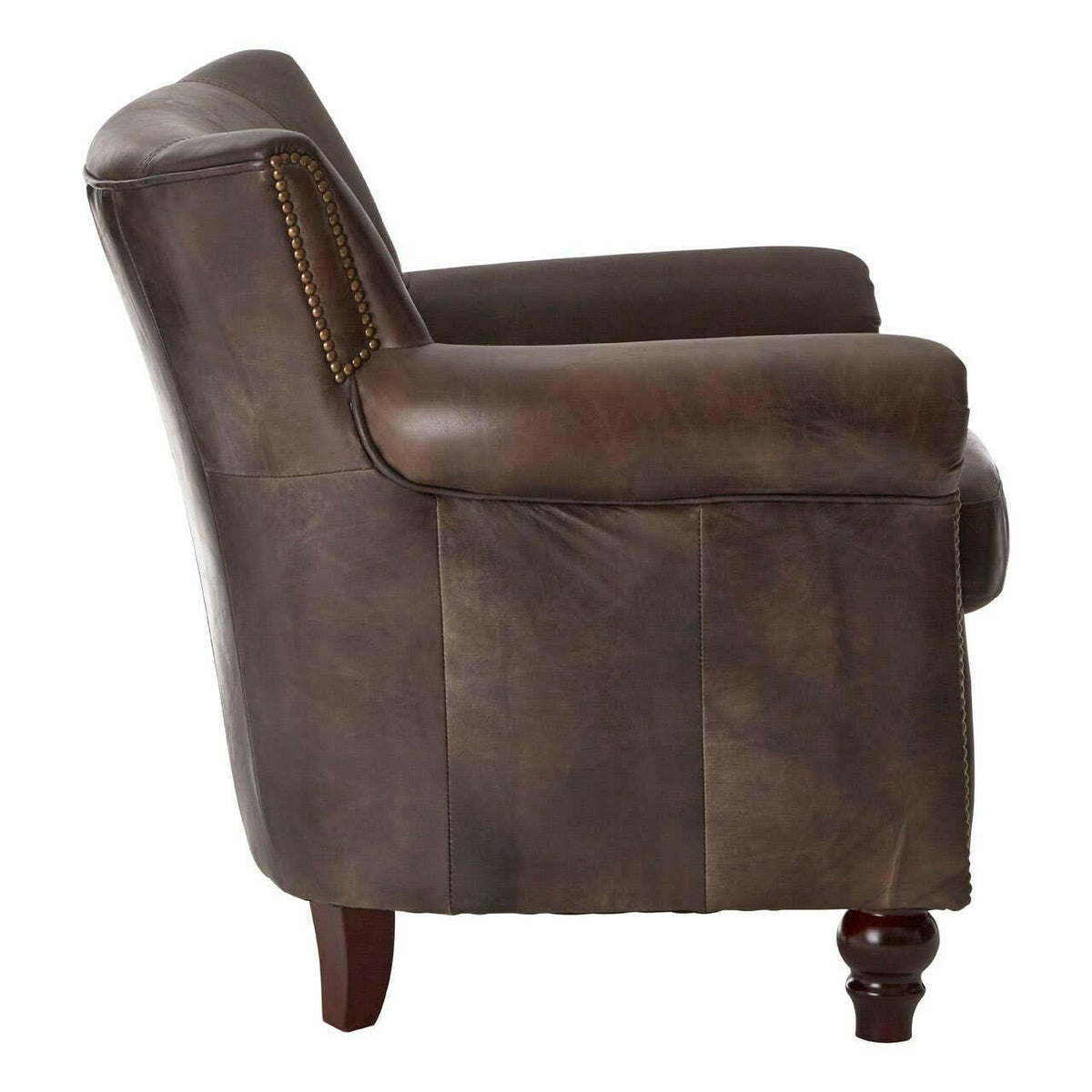 Victor Dark Grey Scroll Armchair.