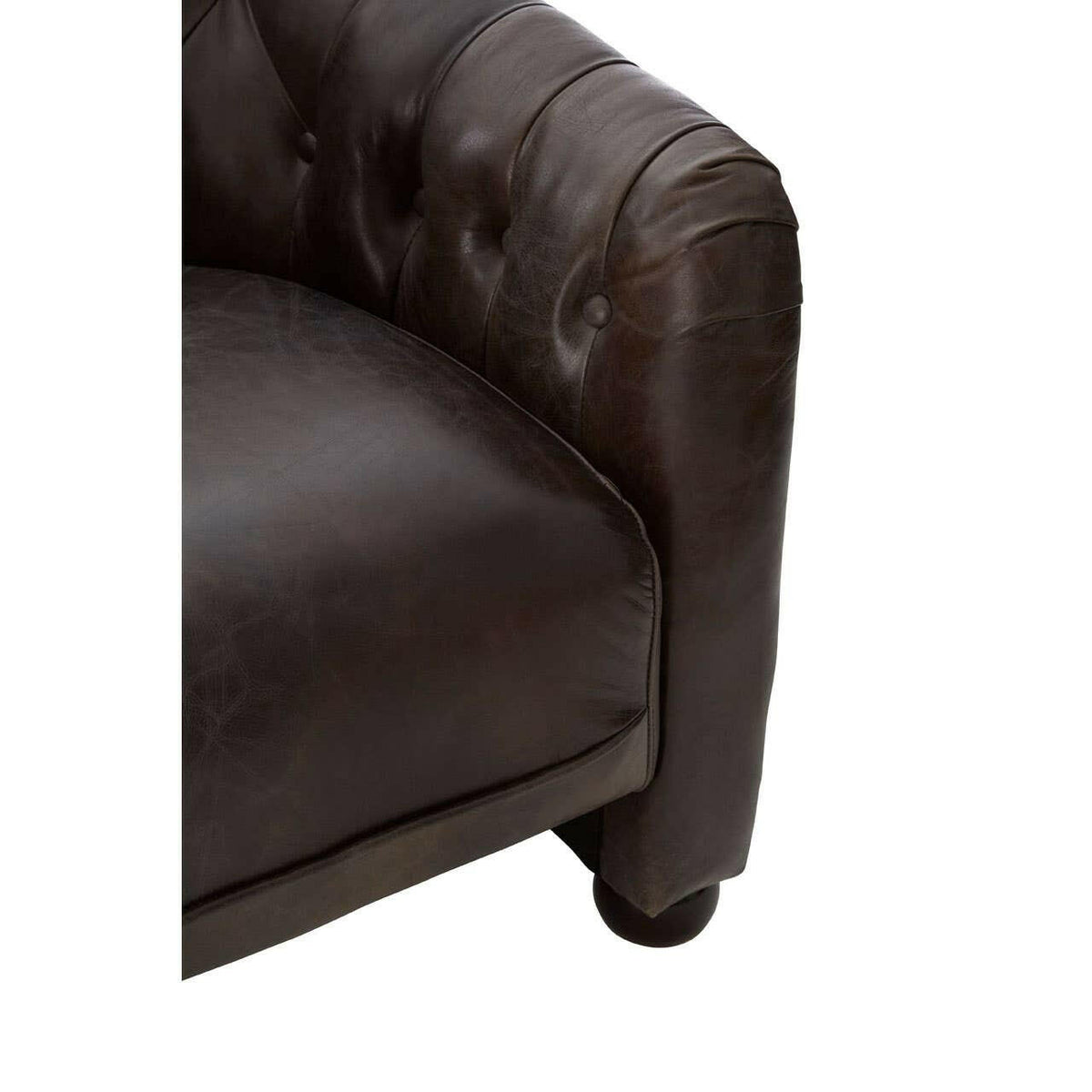 Victor Grey Leather Classic Armchair.