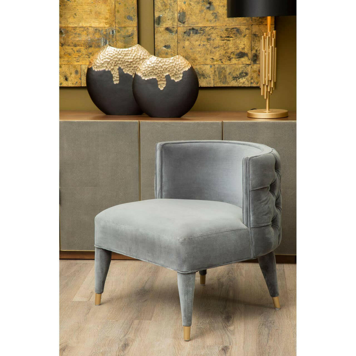 Villi Grey Feature Chair.