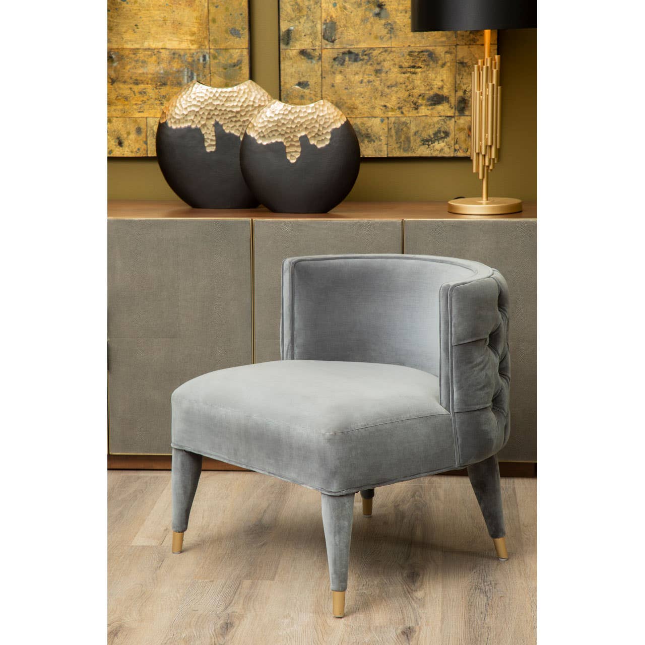 Noosa & Co. Living Villi Grey Feature Chair House of Isabella UK