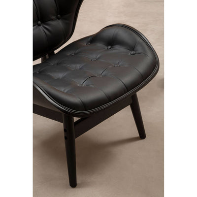 Noosa & Co. Living Vinsi Black Leather Effect Black Elm Chair House of Isabella UK