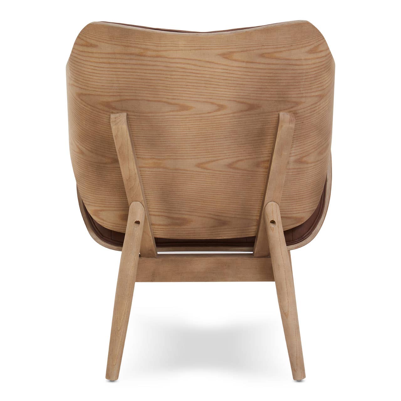 Noosa & Co. Living Vinsi Brown Leather Effect Chair With Button Detail House of Isabella UK