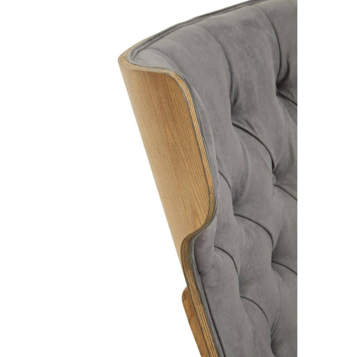 Vinsi Dark Grey Velvet Chair.