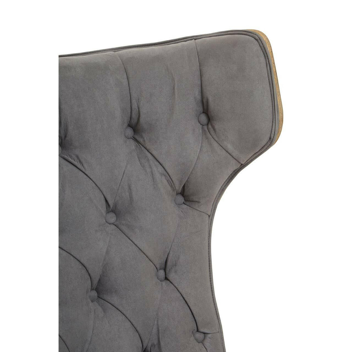 Vinsi Dark Grey Velvet Chair.