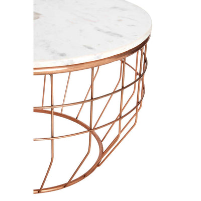 Noosa & Co. Living Vizzini White Marble Coffee Table House of Isabella UK