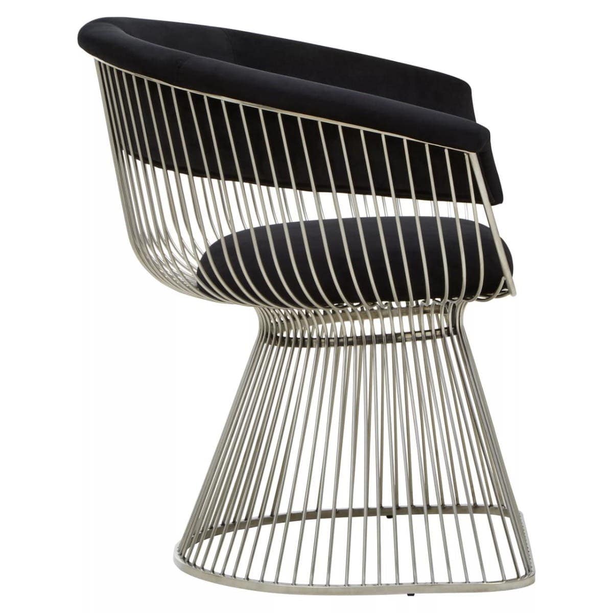 Noosa & Co. Living Vogue Black and Silver Velvet Chair House of Isabella UK