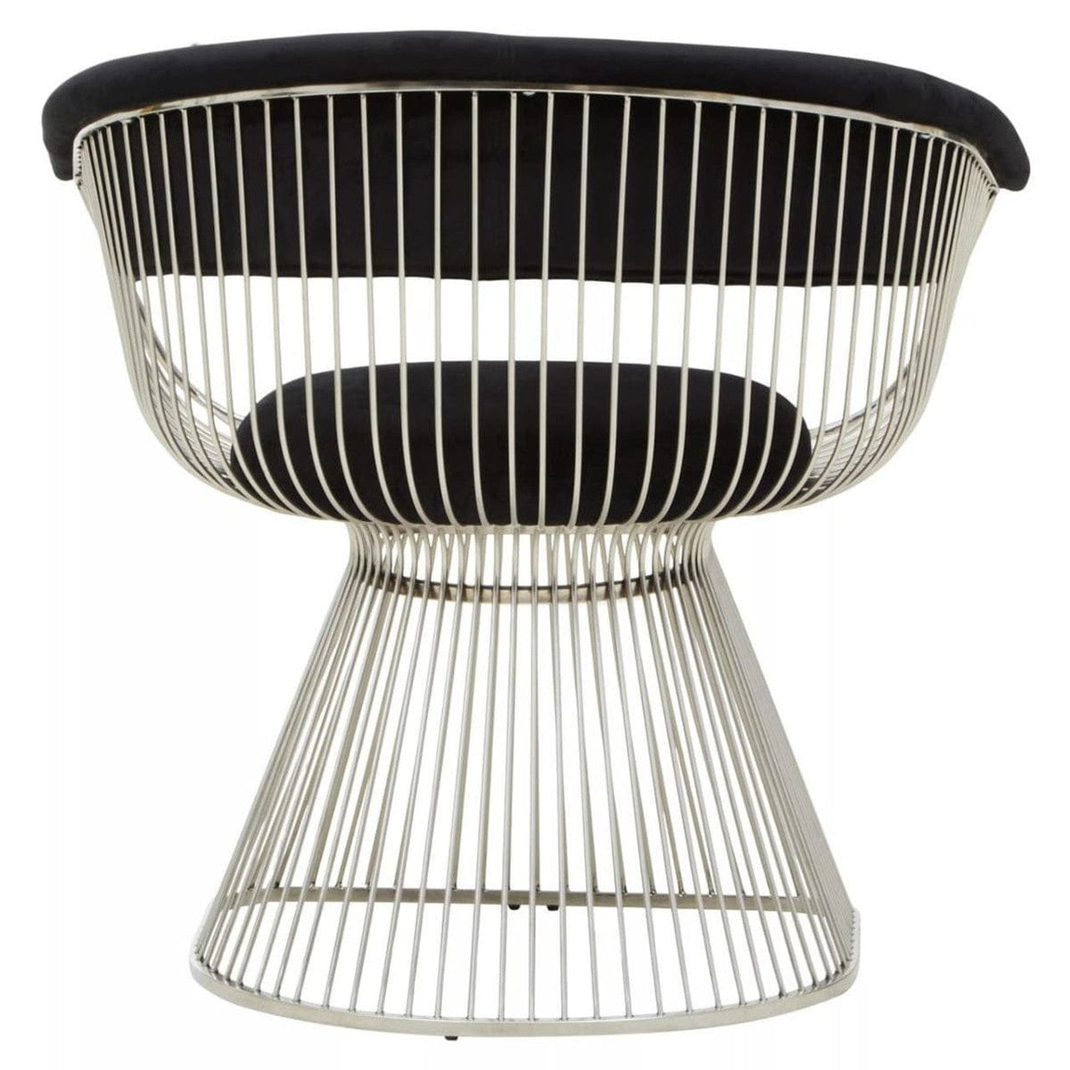 Noosa & Co. Living Vogue Black Velvet and Silver Frame Chair House of Isabella UK