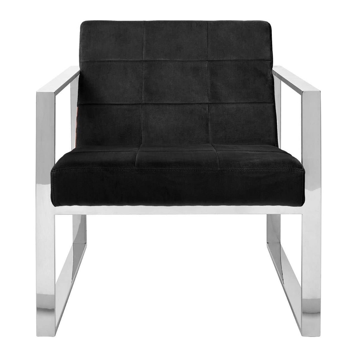Vogue Black Velvet Cocktail Chair.