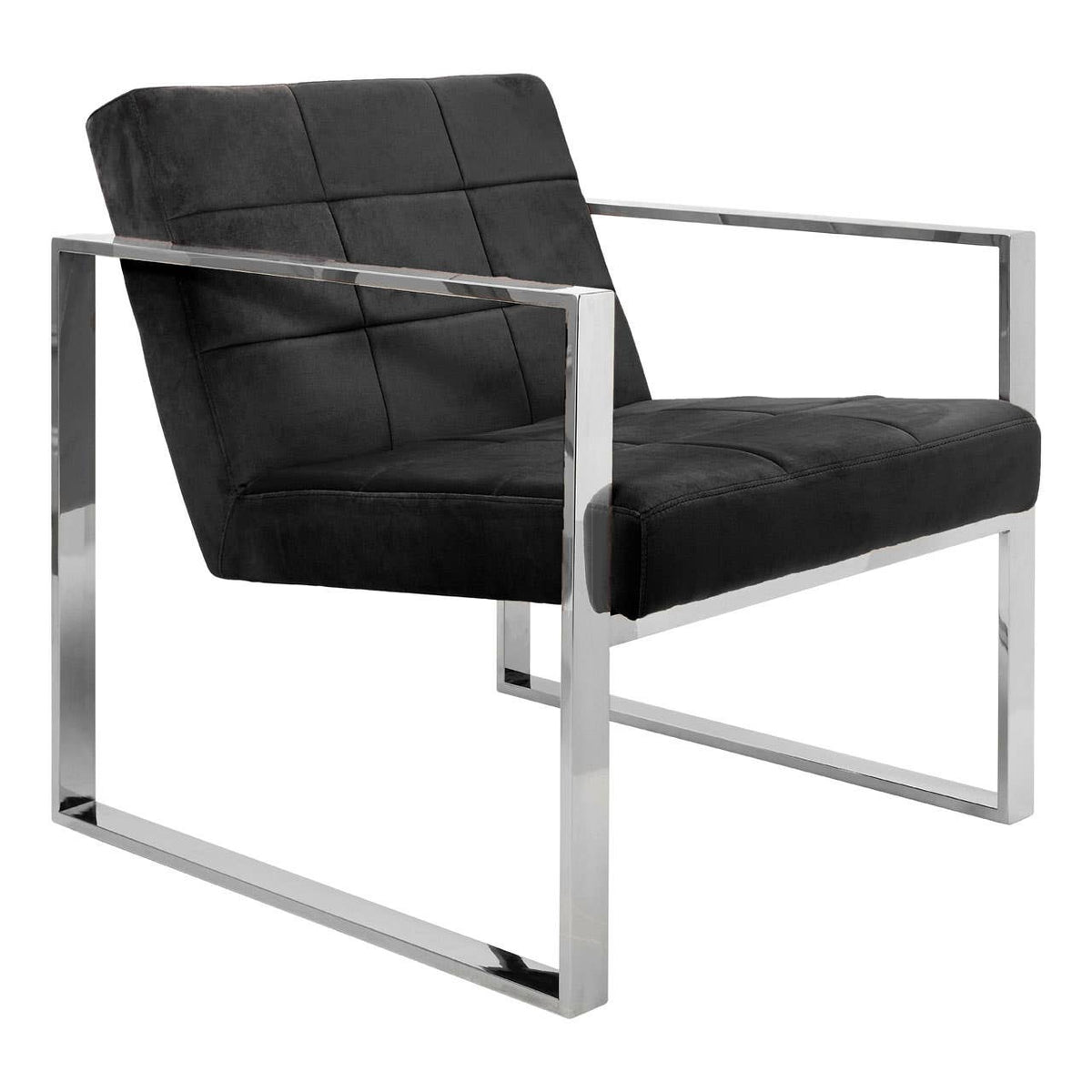 Vogue Black Velvet Cocktail Chair.