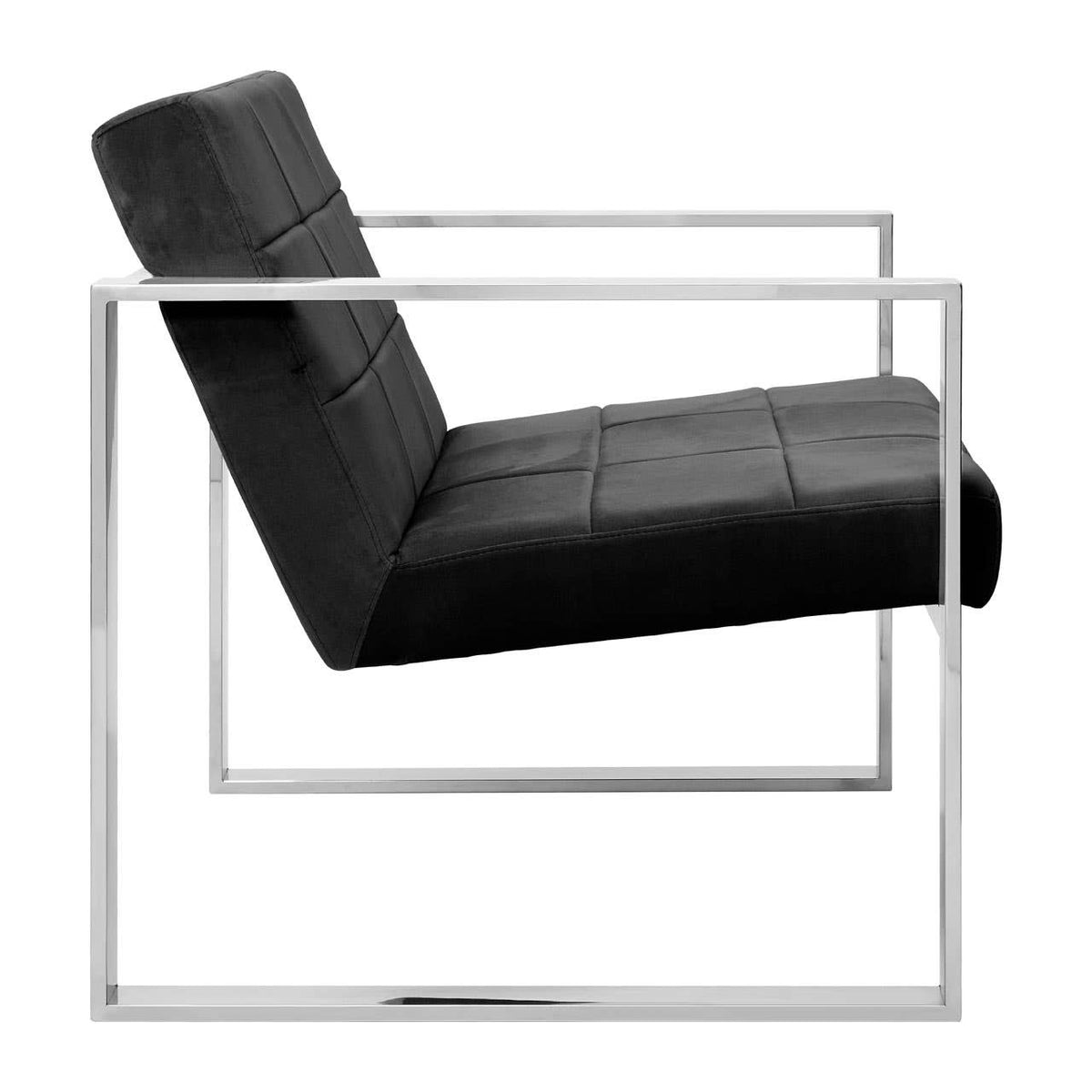Vogue Black Velvet Cocktail Chair.
