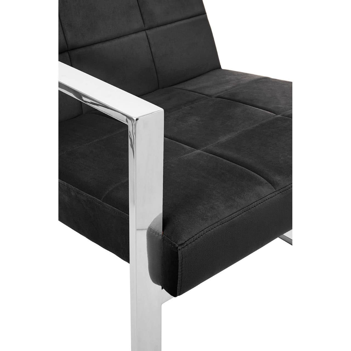 Vogue Black Velvet Cocktail Chair.