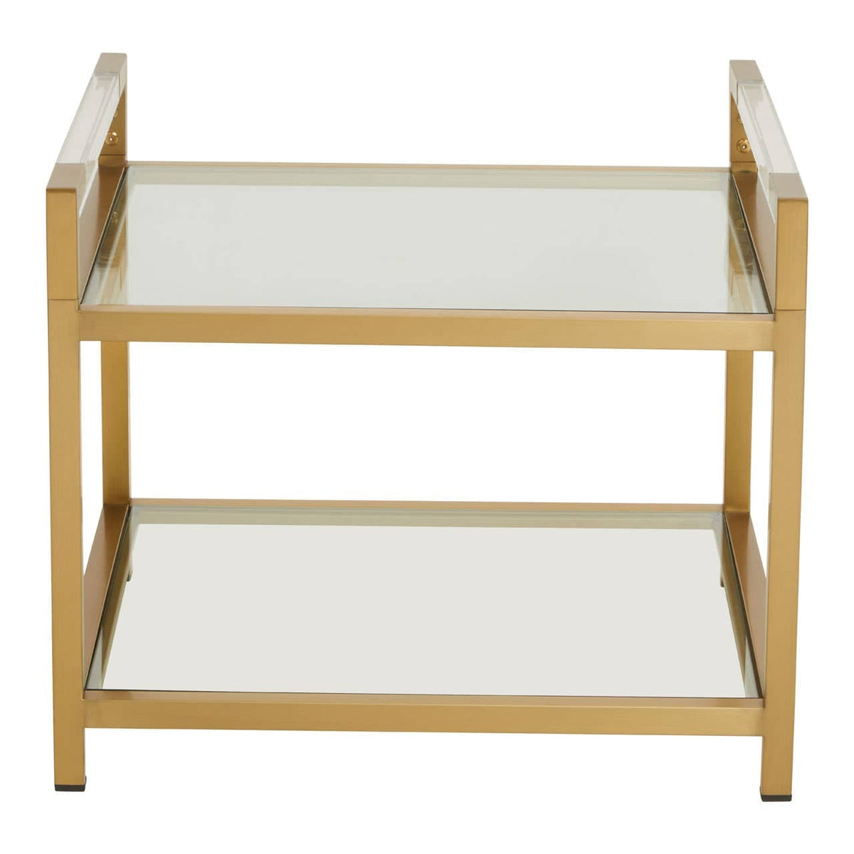 Vogue Matte Gold End Table.