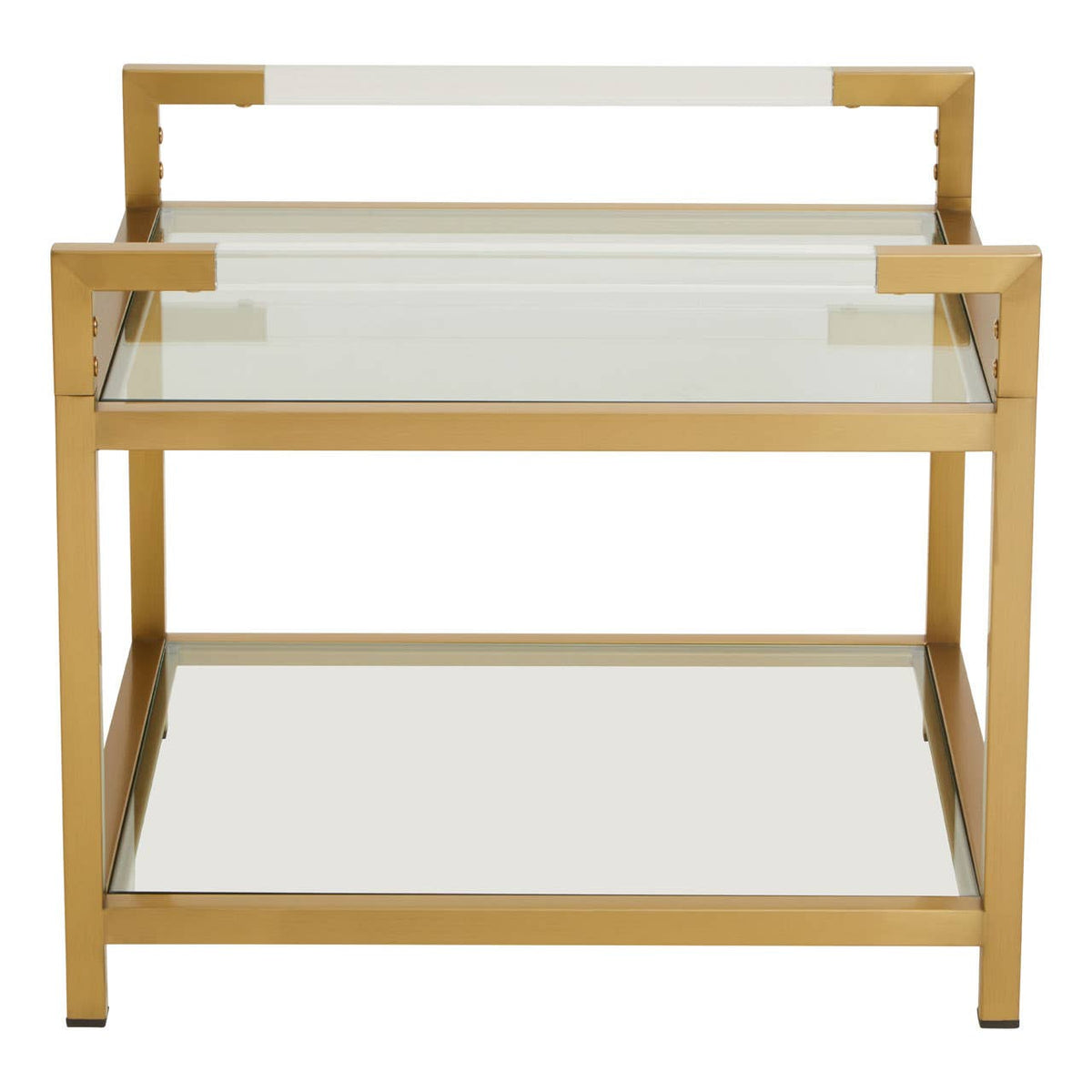 Vogue Matte Gold End Table.