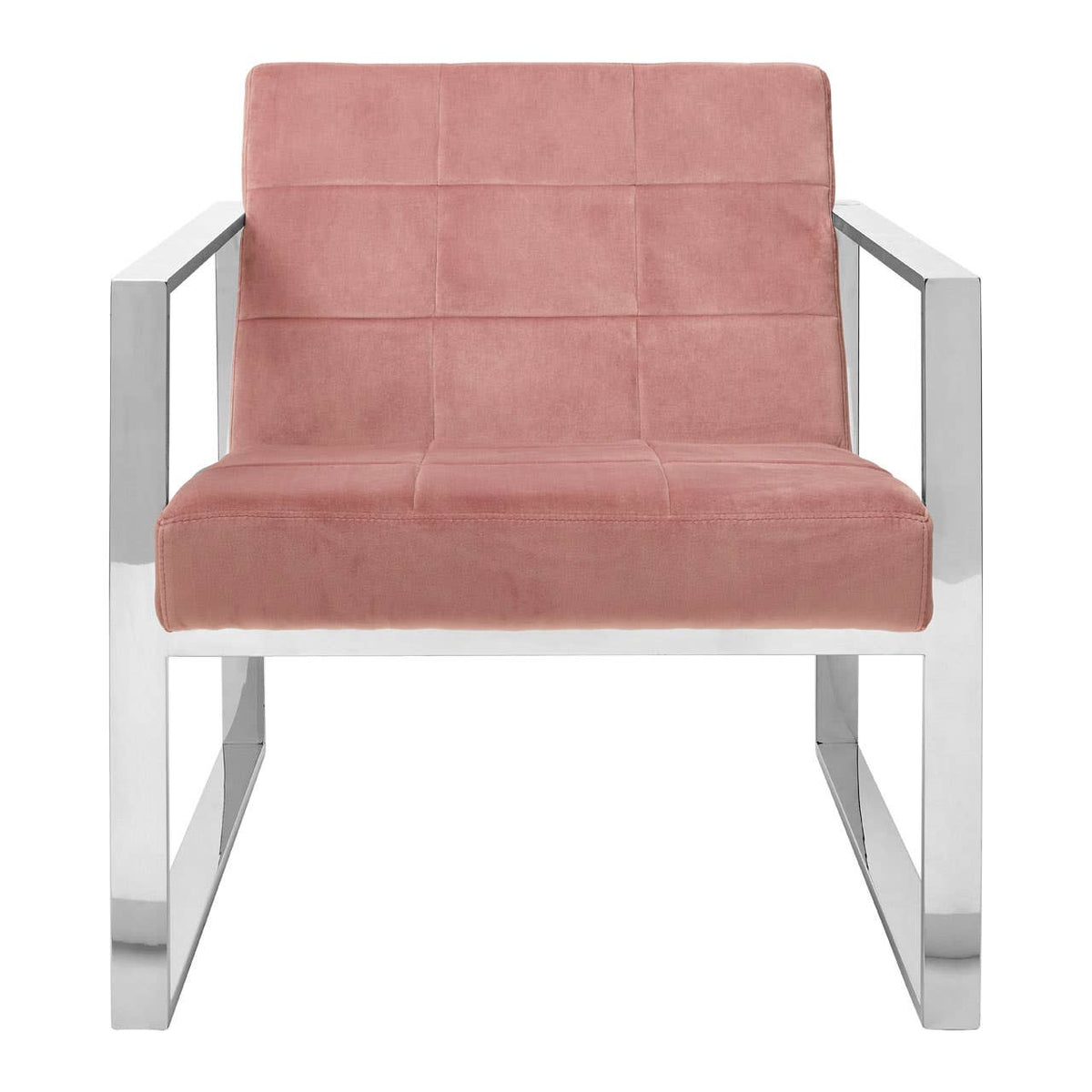 Vogue Pink Velvet Cocktail Chair.