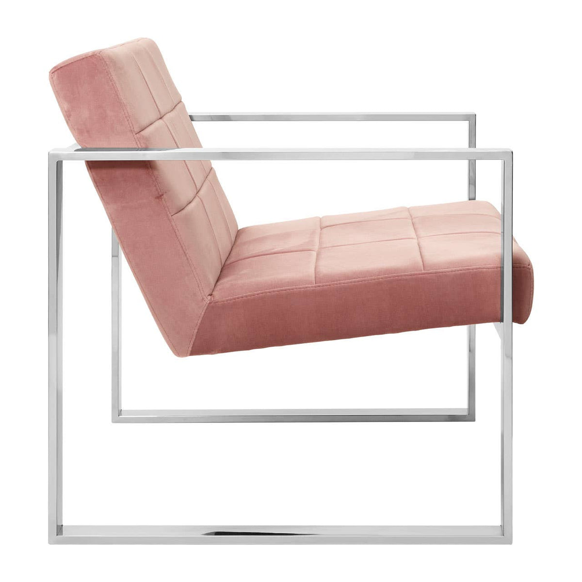 Vogue Pink Velvet Cocktail Chair.