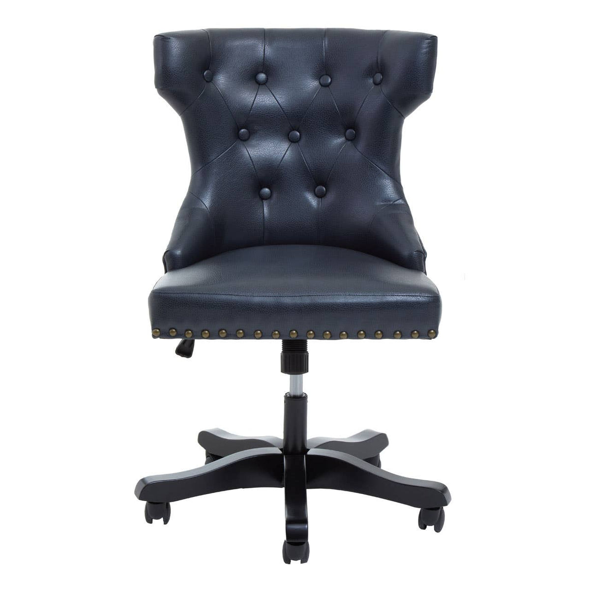 Walson Black Leather Effect Home Office Chair.