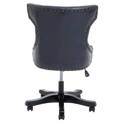 Noosa & Co. Living Walson Black Leather Effect Home Office Chair House of Isabella UK