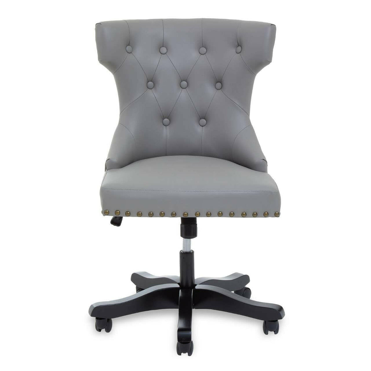 Walson Grey Leather Effect Home Office Chair.