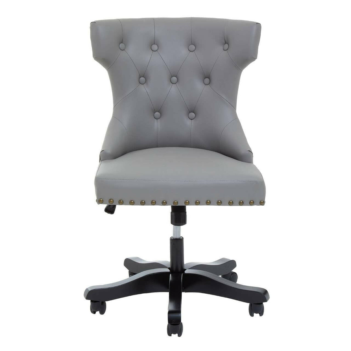 Walson Grey Leather Effect Home Office Chair.