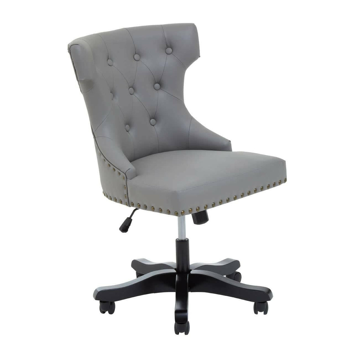 Walson Grey Leather Effect Home Office Chair.