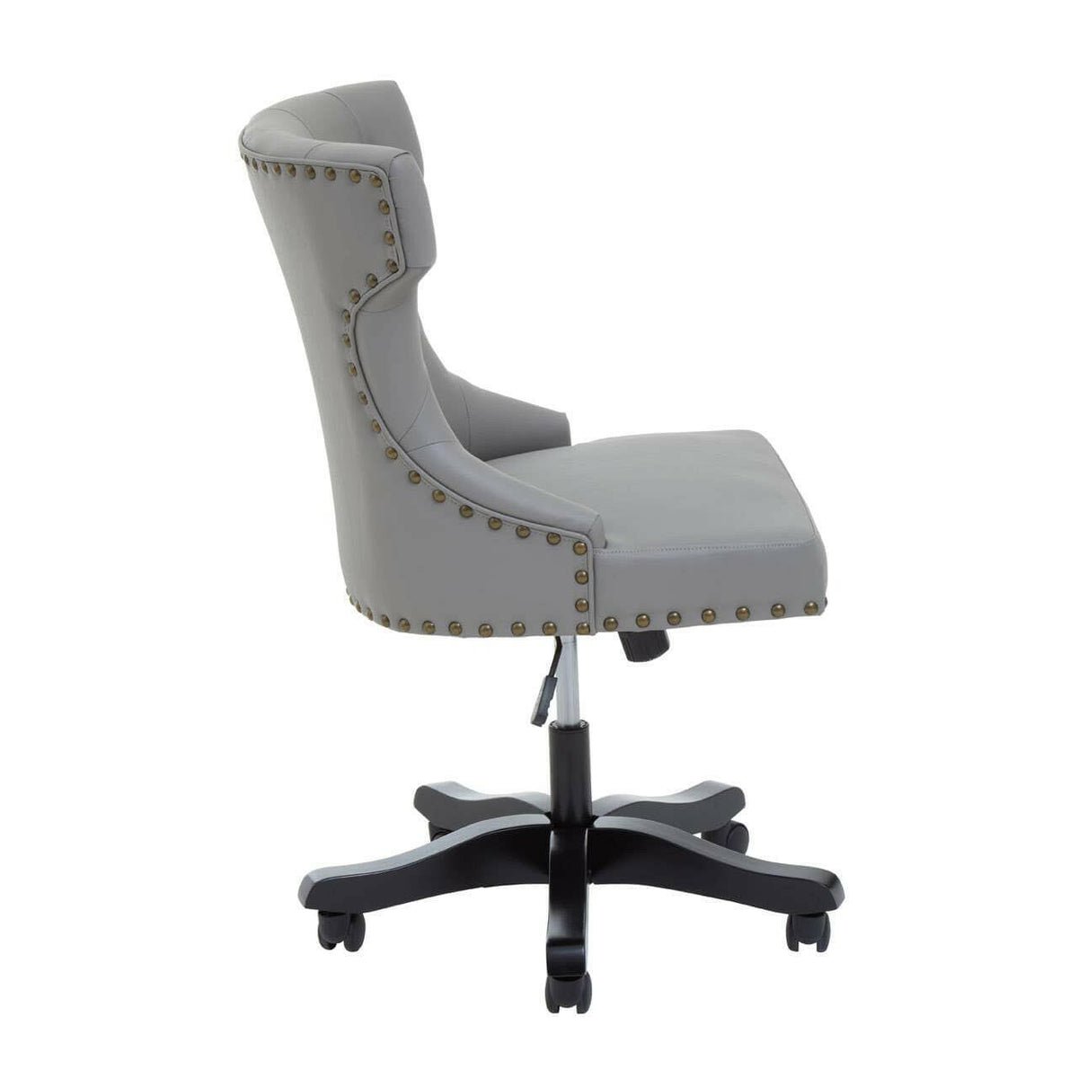 Walson Grey Leather Effect Home Office Chair.