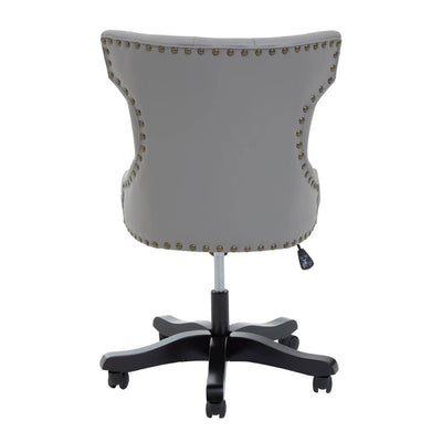 Noosa & Co. Living Walson Grey Leather Effect Home Office Chair House of Isabella UK