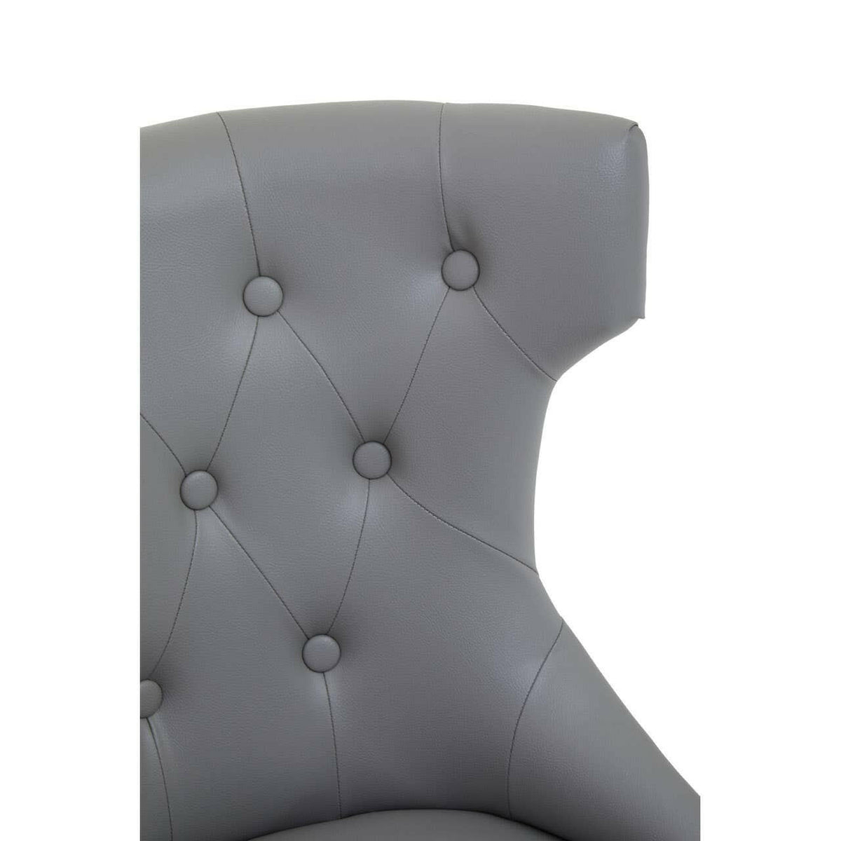 Walson Grey Leather Effect Home Office Chair.