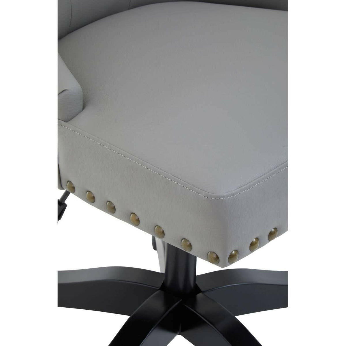 Walson Grey Leather Effect Home Office Chair.