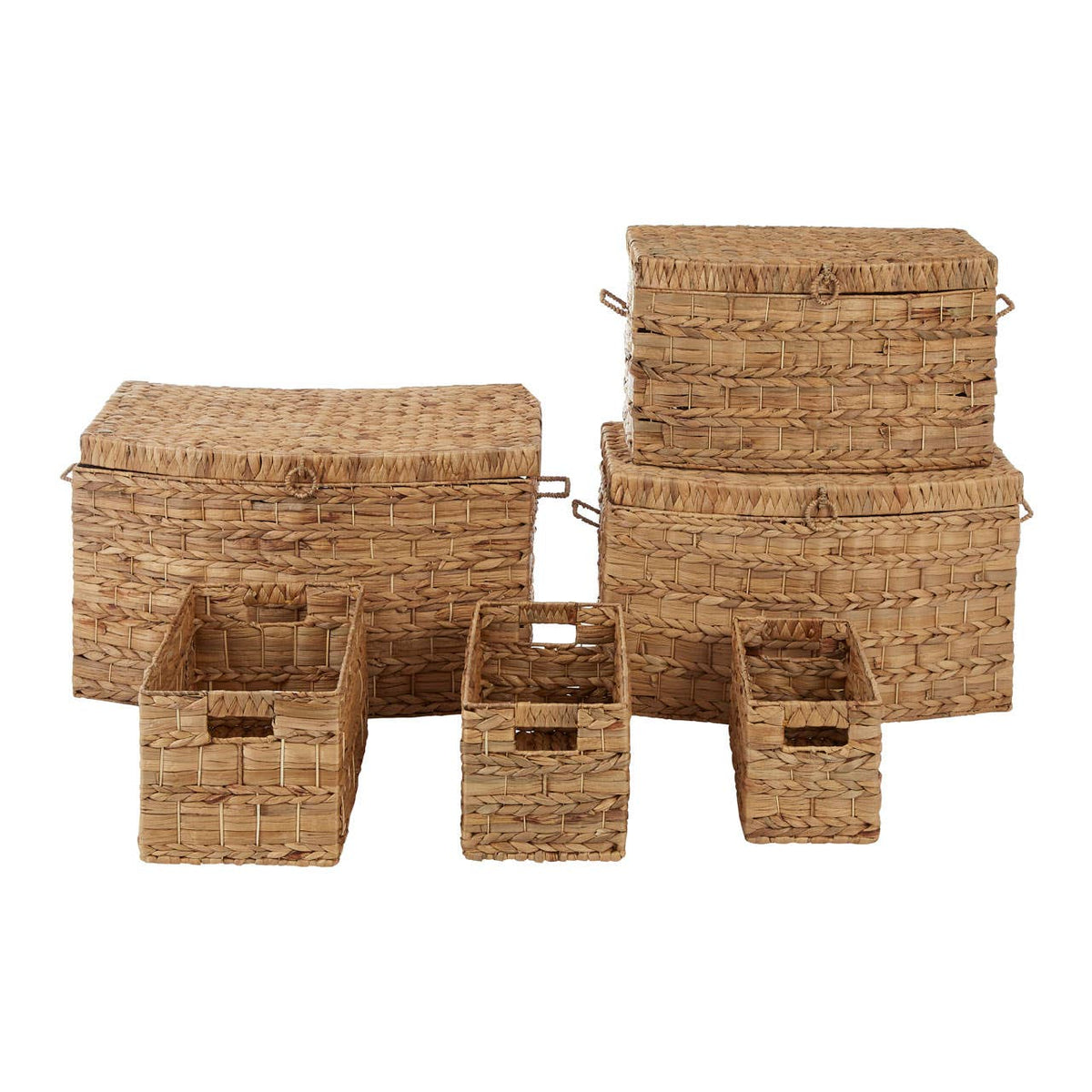 Water Hyacinth Storage Baskets – Set Of 6.