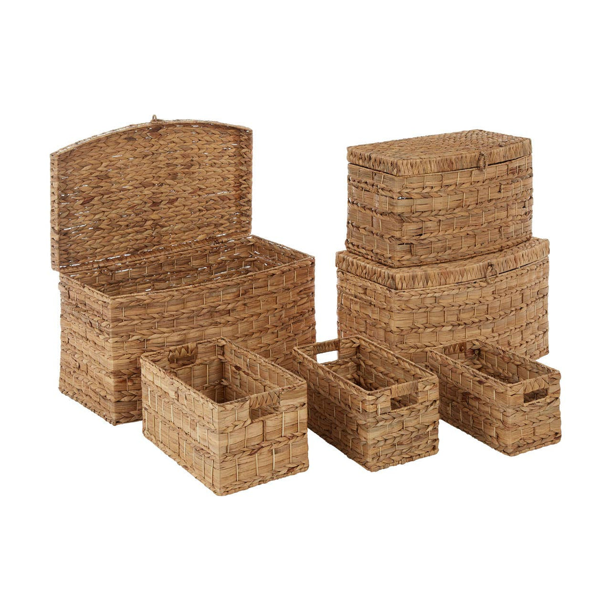 Water Hyacinth Storage Baskets – Set Of 6.